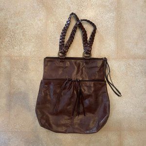 Hobo Leather Tote Medium Brown